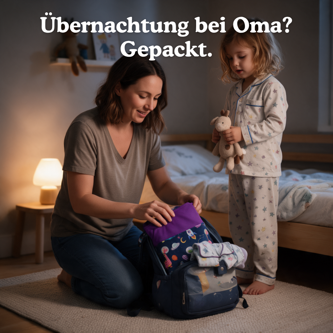 Übernachtung bei Oma? Gepackt – DryBag™