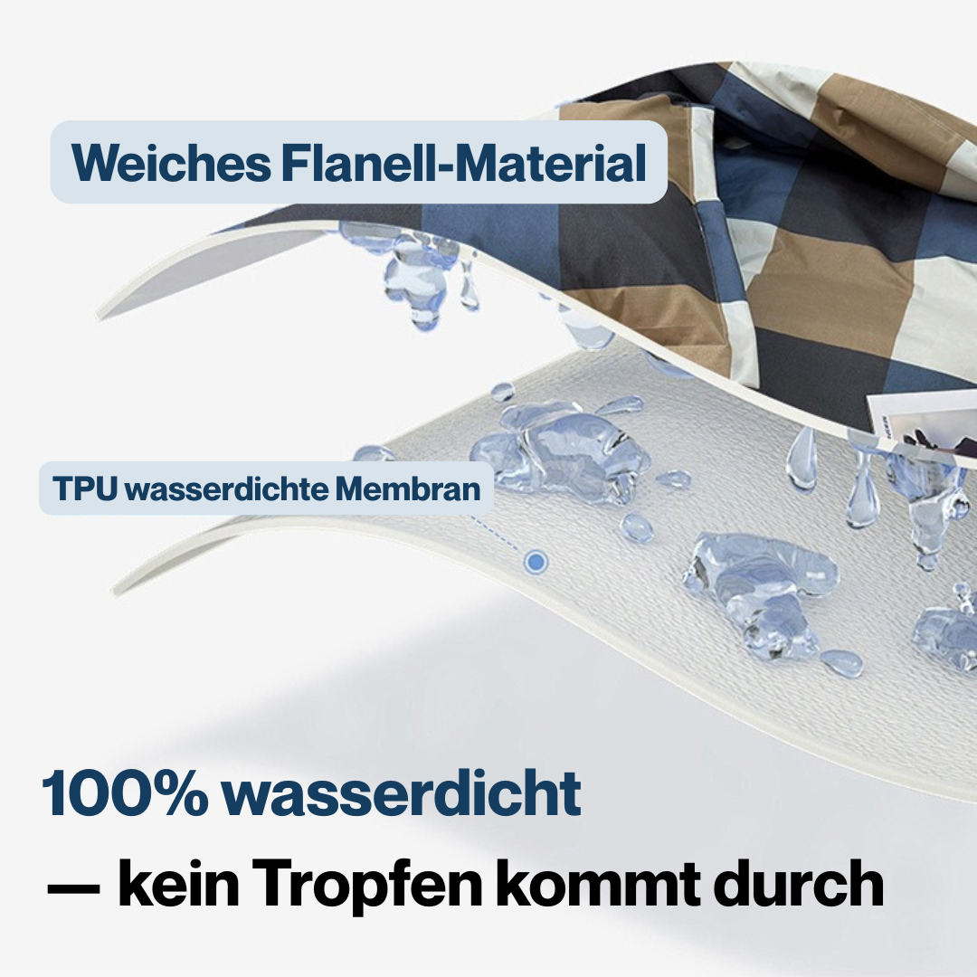 Premium Decken & Kissenschutz -  100% Wasserdicht