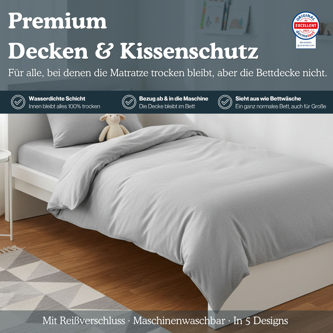 Decken- & Kissenschutz – wasserdichter Bezug