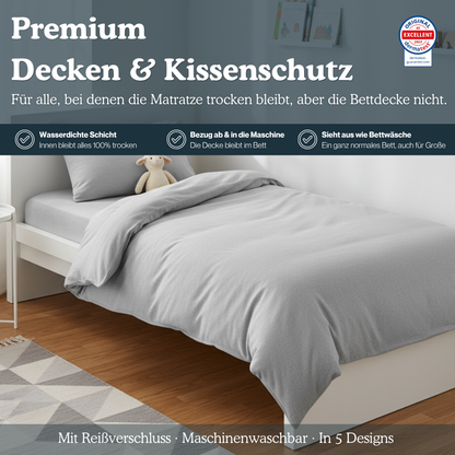 Decken- & Kissenschutz – wasserdichter Bezug