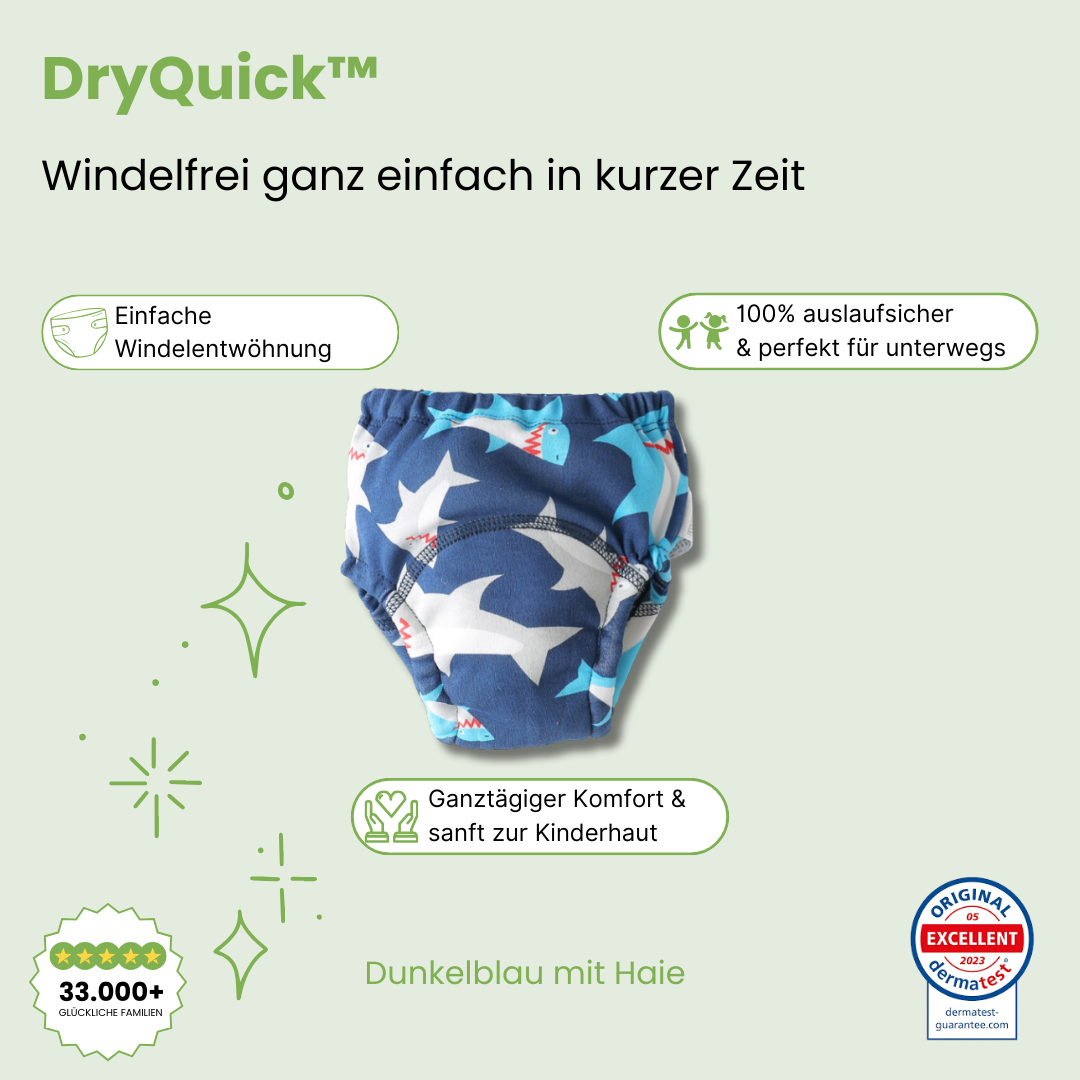 DryQuick™ - Auslaufsichere Windelshorts für unterwegs
